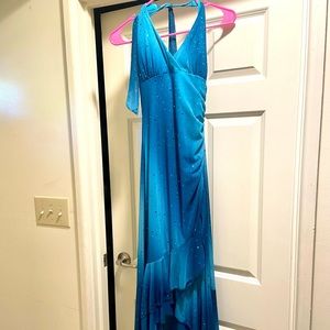 Blue Sequence Formal Dress